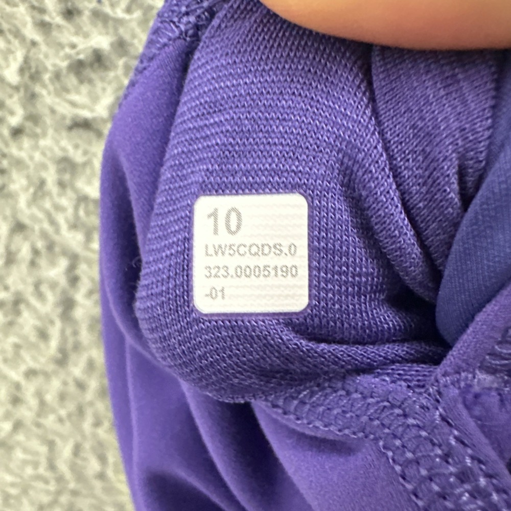 Lululemon Wunder Train High Rise Tight Leggings 25" Petrol Purple Gym Women's 10 - Picture 7 of 10